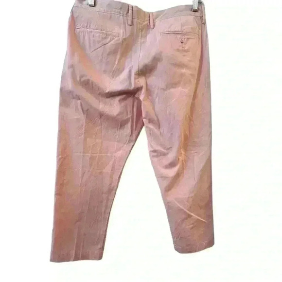 J.Crew Men's Sutton Chino Pants Size 34 Pink Summerweight Casual Straight Leg - Picture 2 of 10